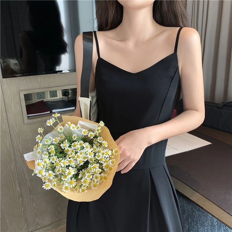 Женское платье макси без рукавов Повседневное с V-образным вырезом сексуальные