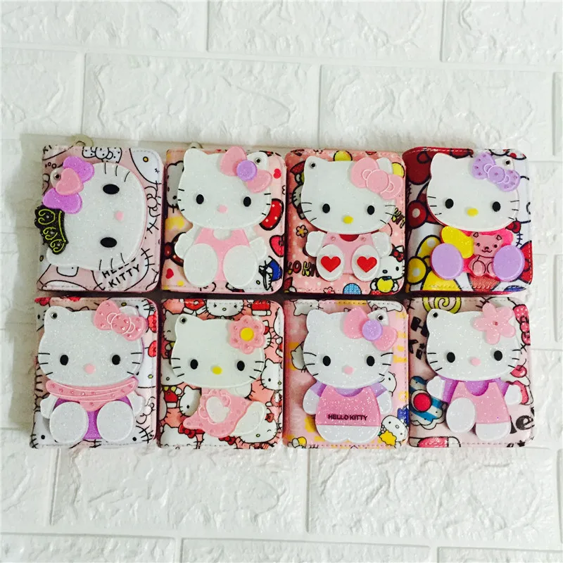 HELLO KITTY Модный женский короткий кошелек с рисунком милый детский индивидуальный