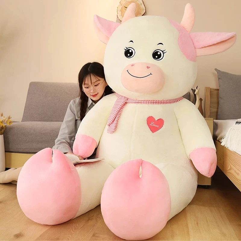 

60CM Sweety Heart Dream Cow Plush Toys Cute Anime Doll Stuffed Soft Animal Baby Kids Appease Gift For Lover Girls
