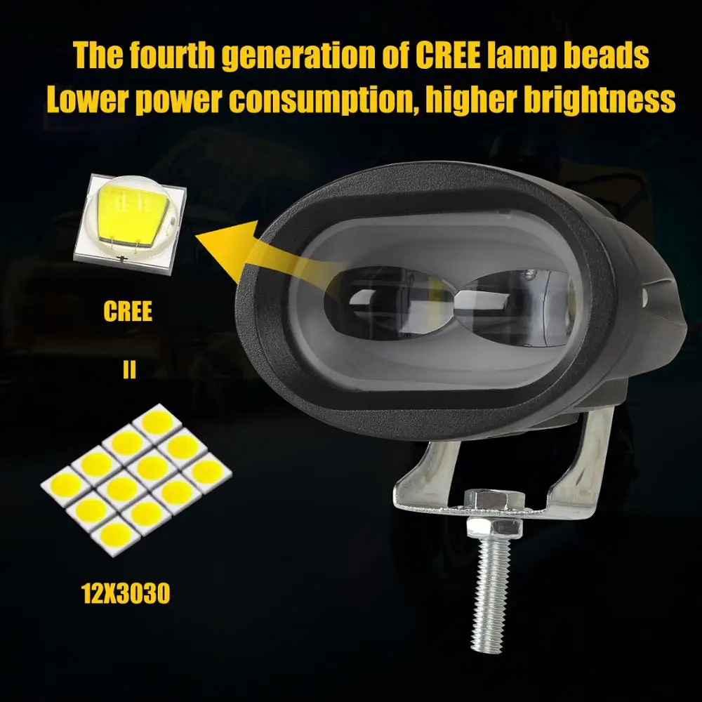 Мотоциклетные фары лампы 3000/6000K аксессуары налобный фонарь светодиодный мотор
