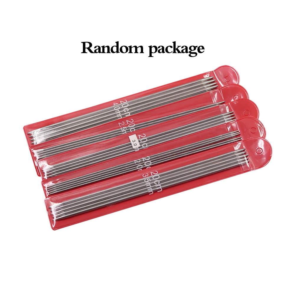 25pcs Stainless Steel Straight knitting needles Double Pointed Crochet Hooks Knitting Needles Set DIY Tools | Дом и сад