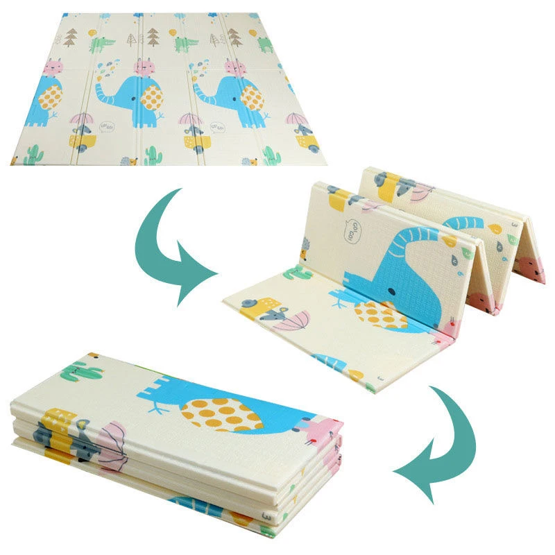 

Foldable Baby Play Mat for Kids Educational XPE Puzzle Mat Children's Carpet Nursery Climbing Pad Rug Activities Games Toys
