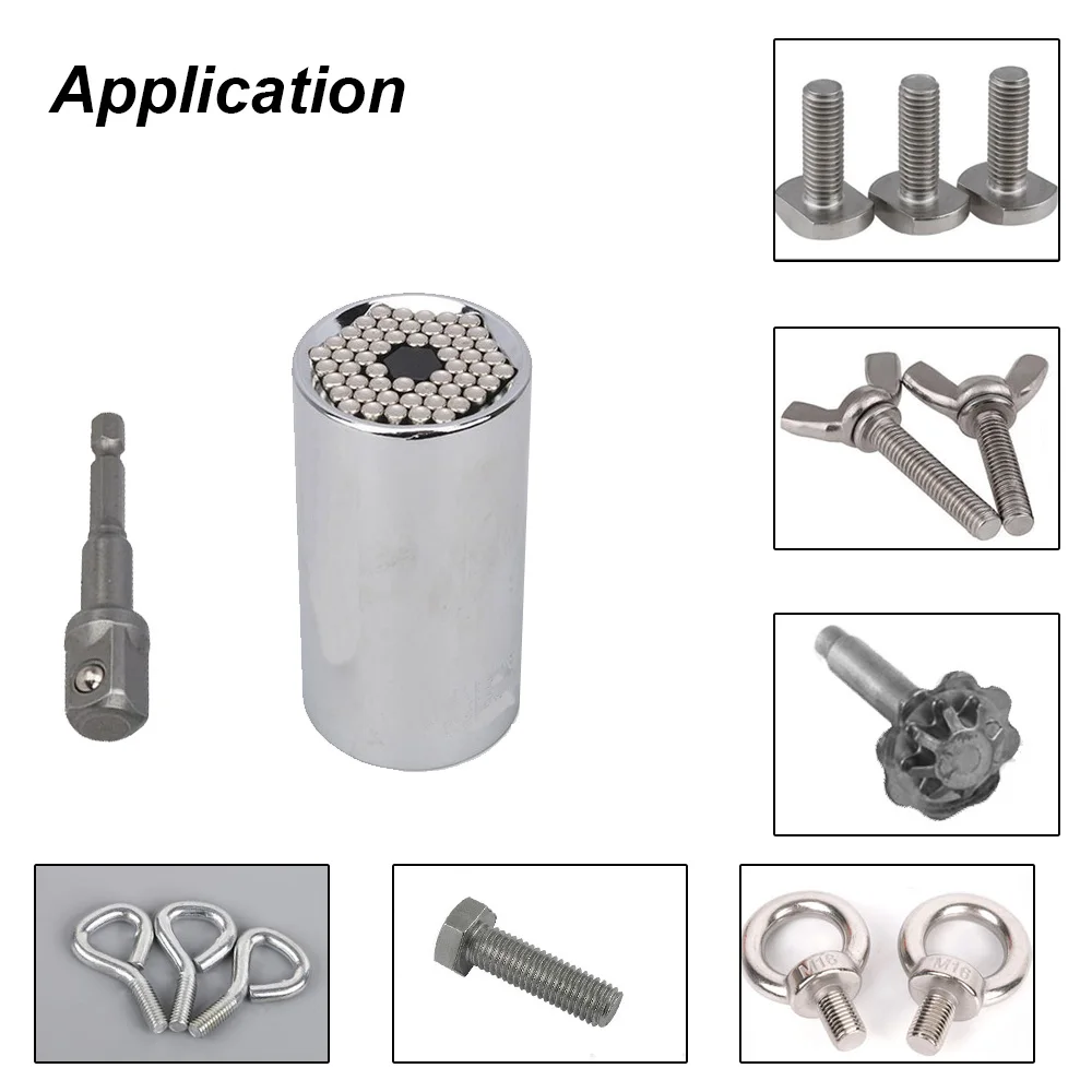 Набор универсальных головок для динамометрических ключей 7-19 мм мощная дрель