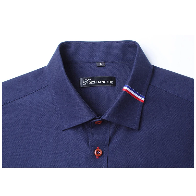 2020 camisa High Quality Fall Long Sleeve Formal Shirt Camisa Social Masculina Casual Slim Men's Shirt