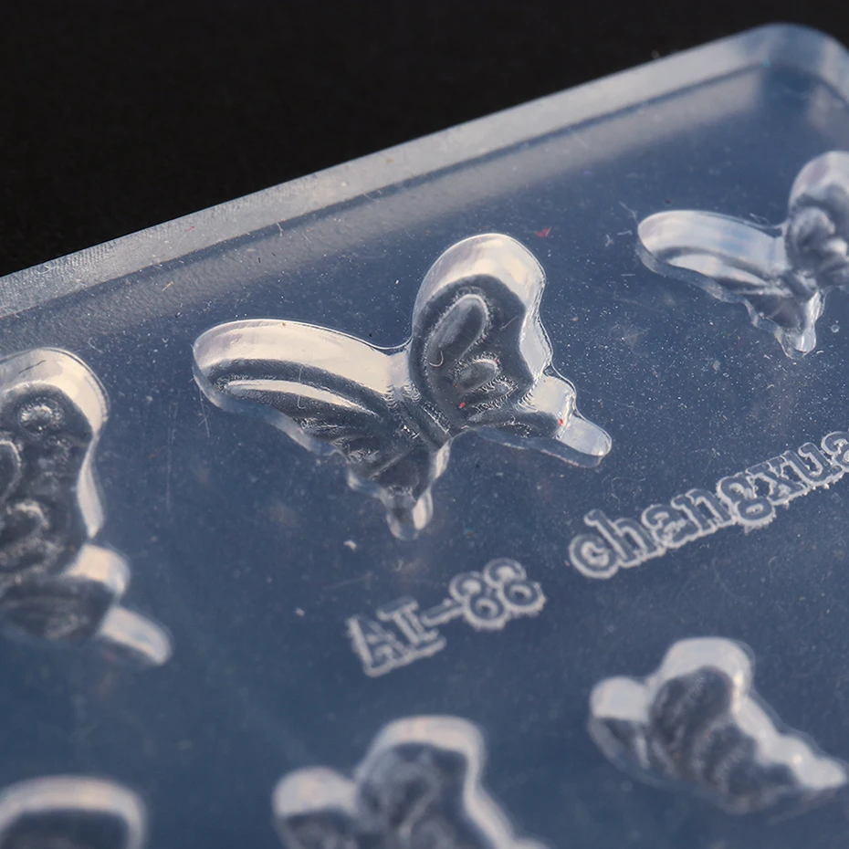 1 шт. силиконовая форма для ногтей 3D дизайн Бант бабочка УФ-гель штамповочная