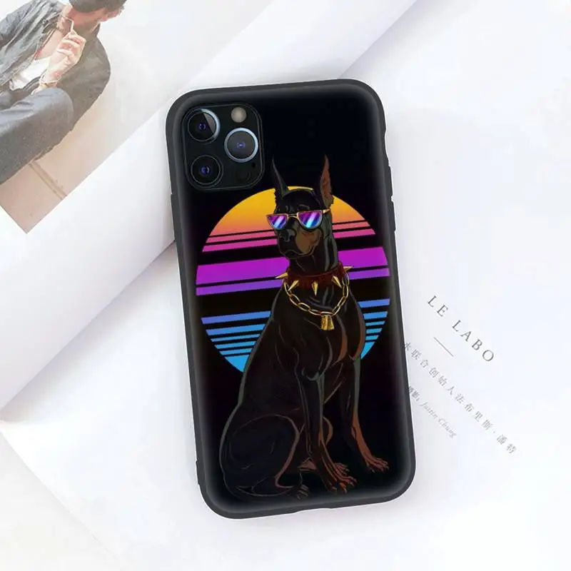 

Animal Dachshund Doberman dog Phone Case for iphone 12 PRO MAX mini 11 X XS XR 6S 7 8 PLUS SE 2020 case cover designer brand