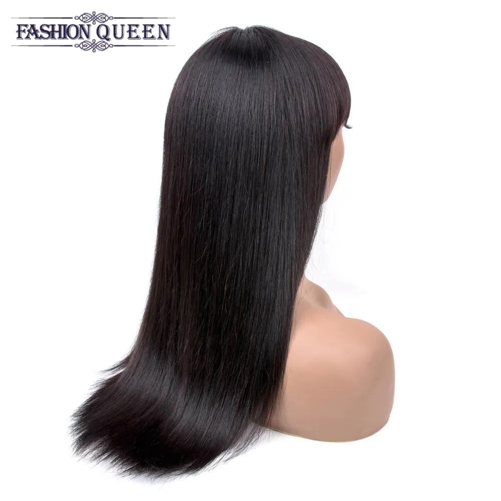 Парик с прямыми волосами 10 18 дюймов перуанские волосы Реми парики средней длины