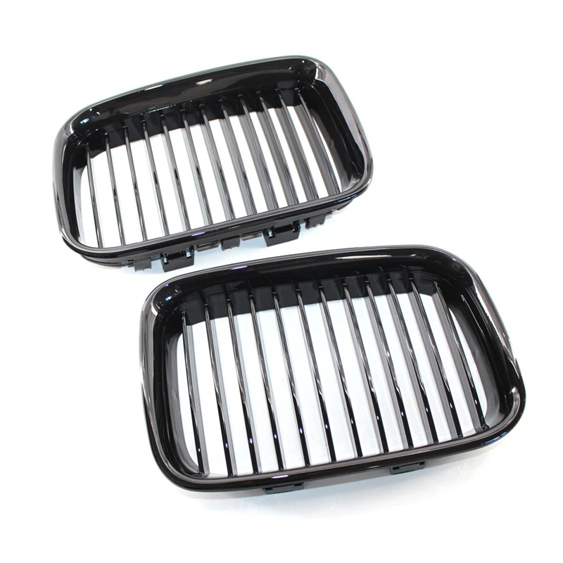 Пара передних спортивных грилей для почек глянцевый черный BMW E36 318 328 1992-1996