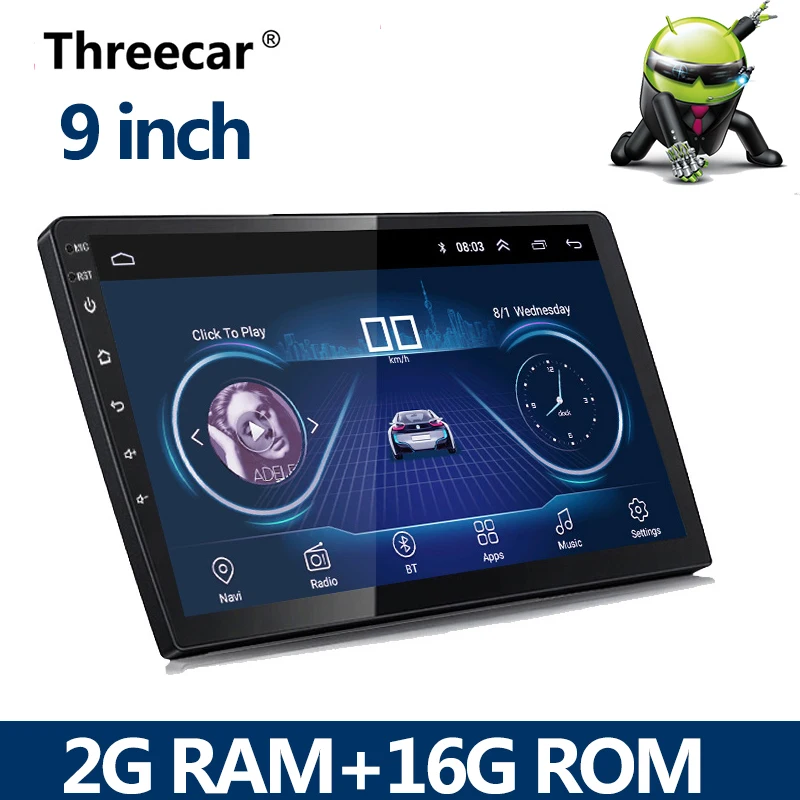 9 inch 2G RAM 2 din автомагнитола 2Din Android Автомагнитола мультимедийный плеер Авто Аудио 9/10 дюймов GPS навигация WIFI Bluetooth MP5 стерео - Цвет: 9 inch