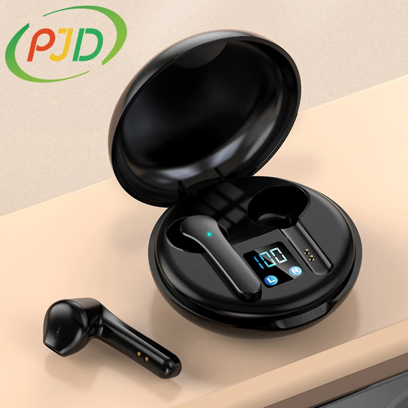 PJD наушники вкладыши TWS Bluetooth 5 0 Беспроводной мини сенсорный гарнитура HD стерео