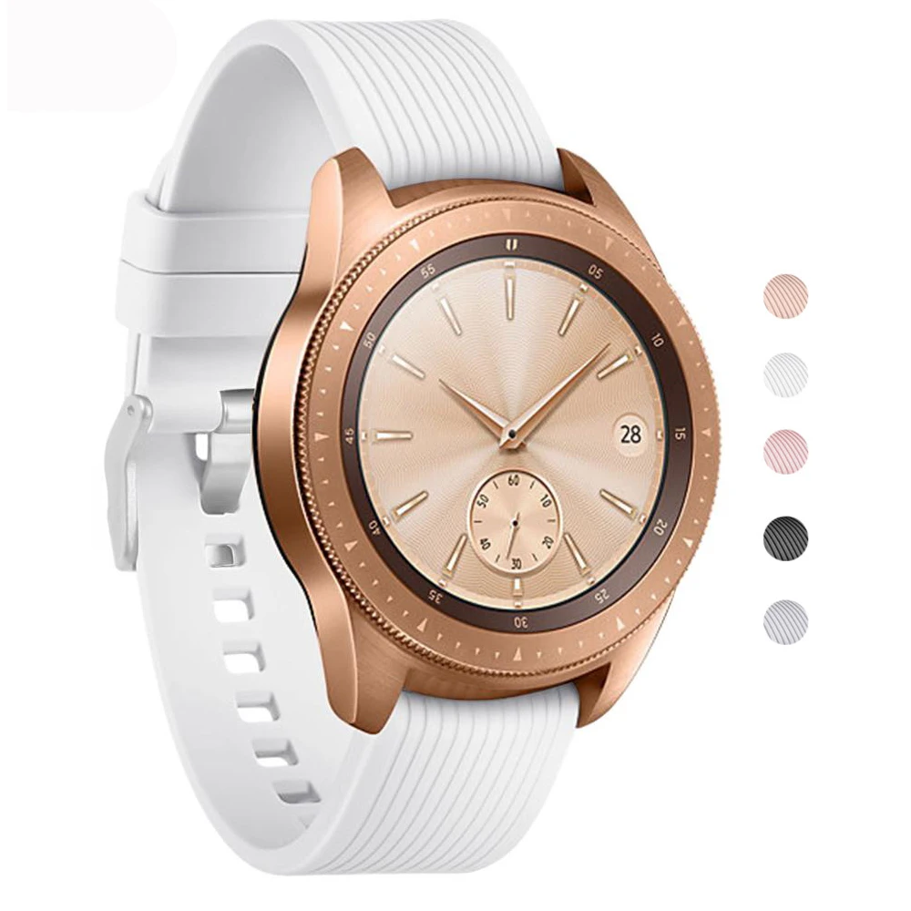 22 мм 20 gear S3 Frontier силиконовый ремешок для samsung Galaxy Watch 46 42 часов correa браслет amazfit bip