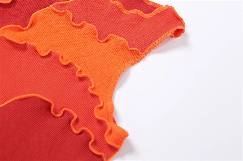 

WUHE Ribbed knitting Crop Tops Women Street Casual Vintage sleeveless Skinny Tank Top Gothic Clothes