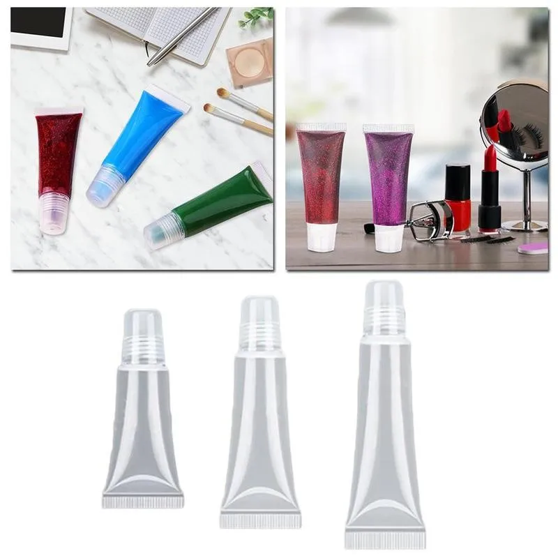 

Lip Gloss Base Tube Diy Lip Glaze Making Tools Disposable 8/10/15/20ml Tools Makeup Accessories Women Syringe Tube Lip Glos K3G3