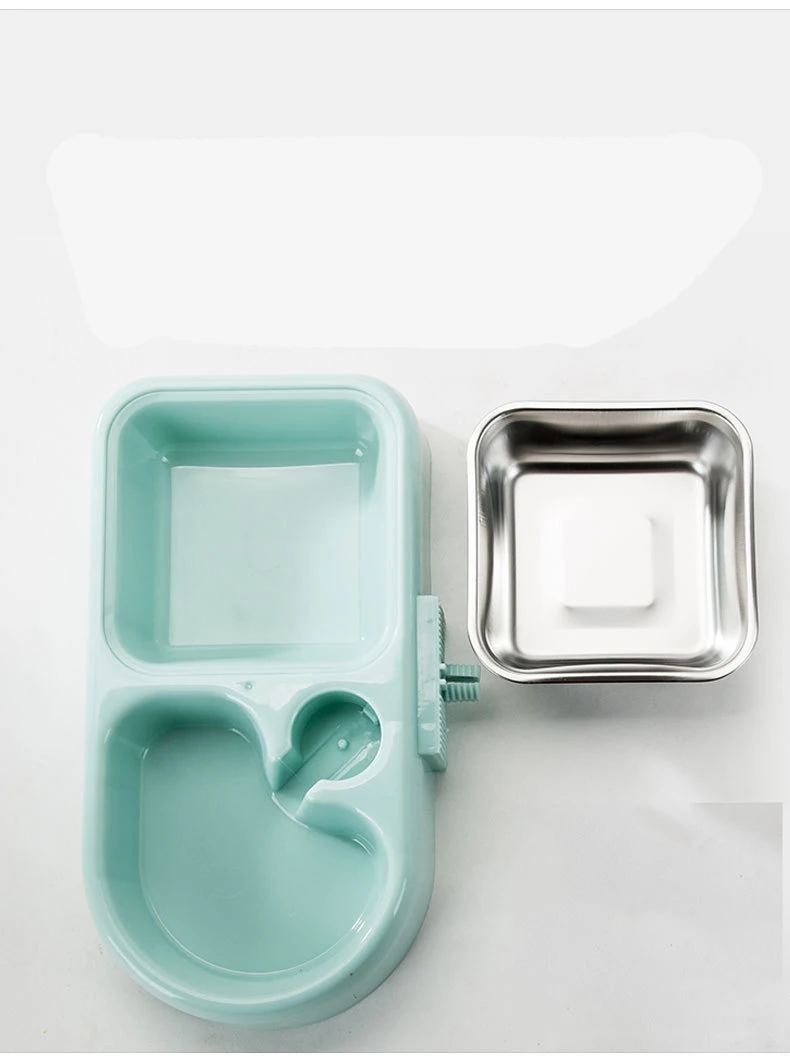 Дозатор воды для домашних животных 500 мл двойная чаша | Дом и сад