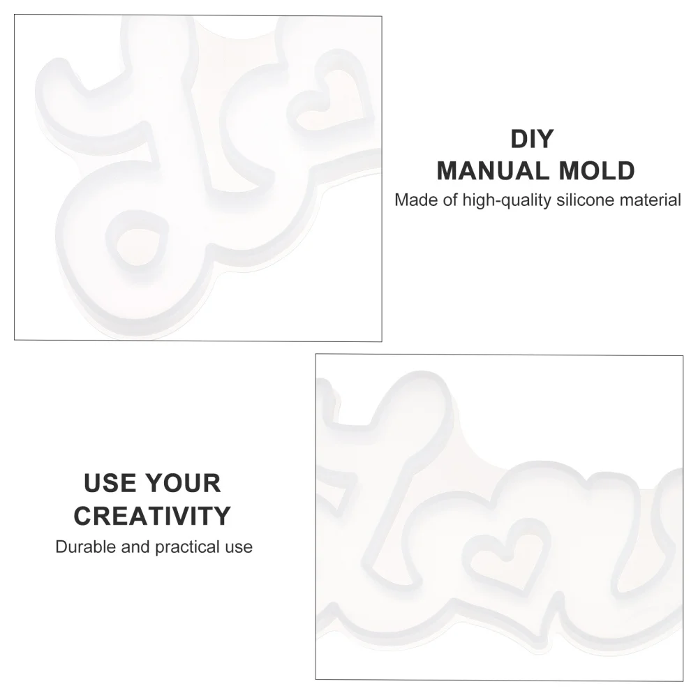 

Creative English Letters Silicone Mold Desktop Ornament Mould DIY Mold (Mom)