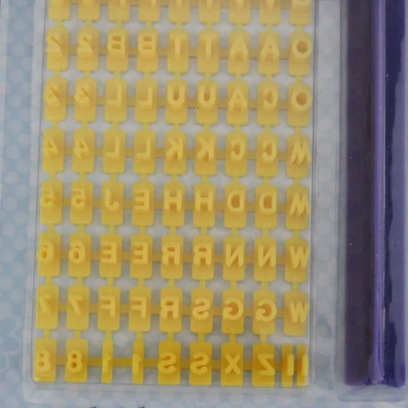 

Number & Letter Cookie Alphabet Biscuit Stamp Embosser Cutter Fondant DIY Tool