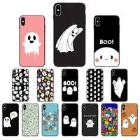 yndfcnb cute little ghost phone case for iphone 11 12 mini pro max x xs max 6 6s 7 8 plus 5 5s 5se xr se2020