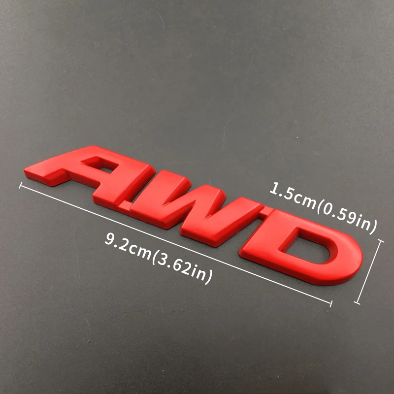 Car-styling 3D Metal Badge Stickers for AWD Logo Auto Emblem Decals Decoration Ferrari Volvo Mazda Lexus Subaru Renault Audi | Автомобили