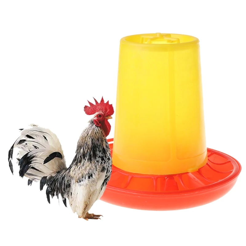 

Chicken Poultry V-shaped Entrance Feed Bucket Outdoor Practical Bird Feeder Drinker Plastic Seed and Water Dispenser D7WE