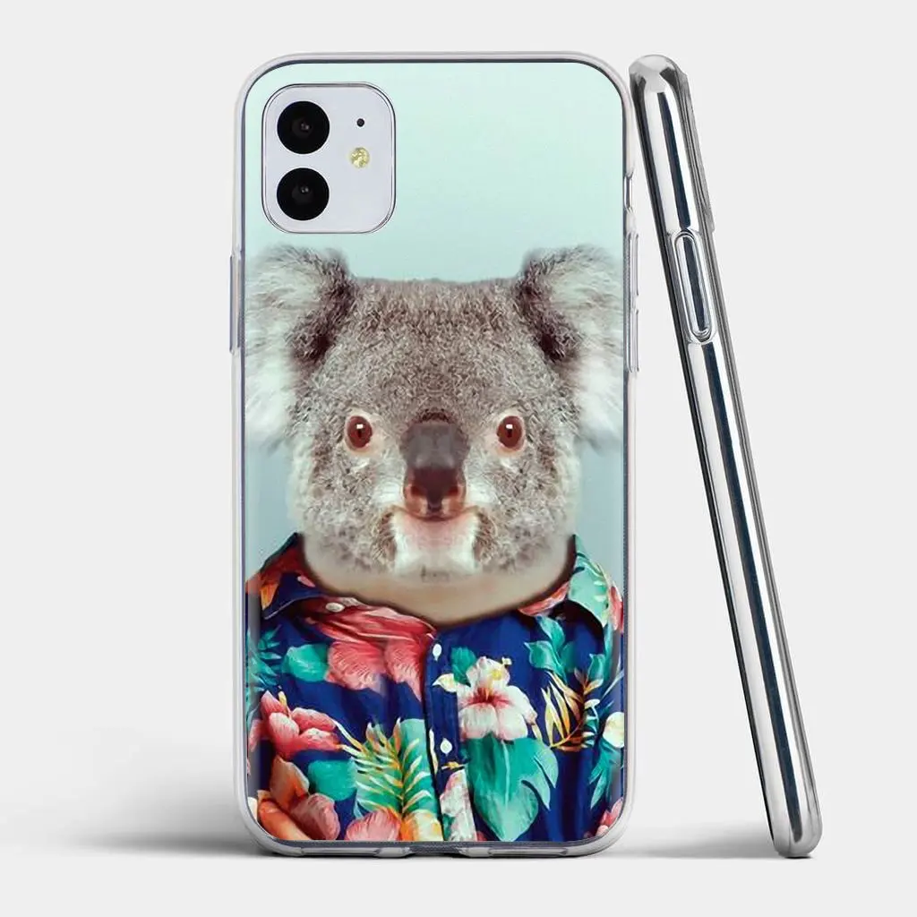 For Samsung Galaxy S6 S10E S10 Edge Lite Plus Core Grand Prime Alpha J1 mini zoo Yago Raccoon Tiger Panda Monkey Owl Soft Case | Мобильные