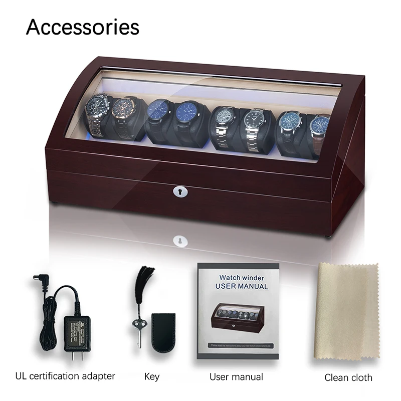 Автоматическая Подставка под часы 8 + дюймов подставка коробка для хранения