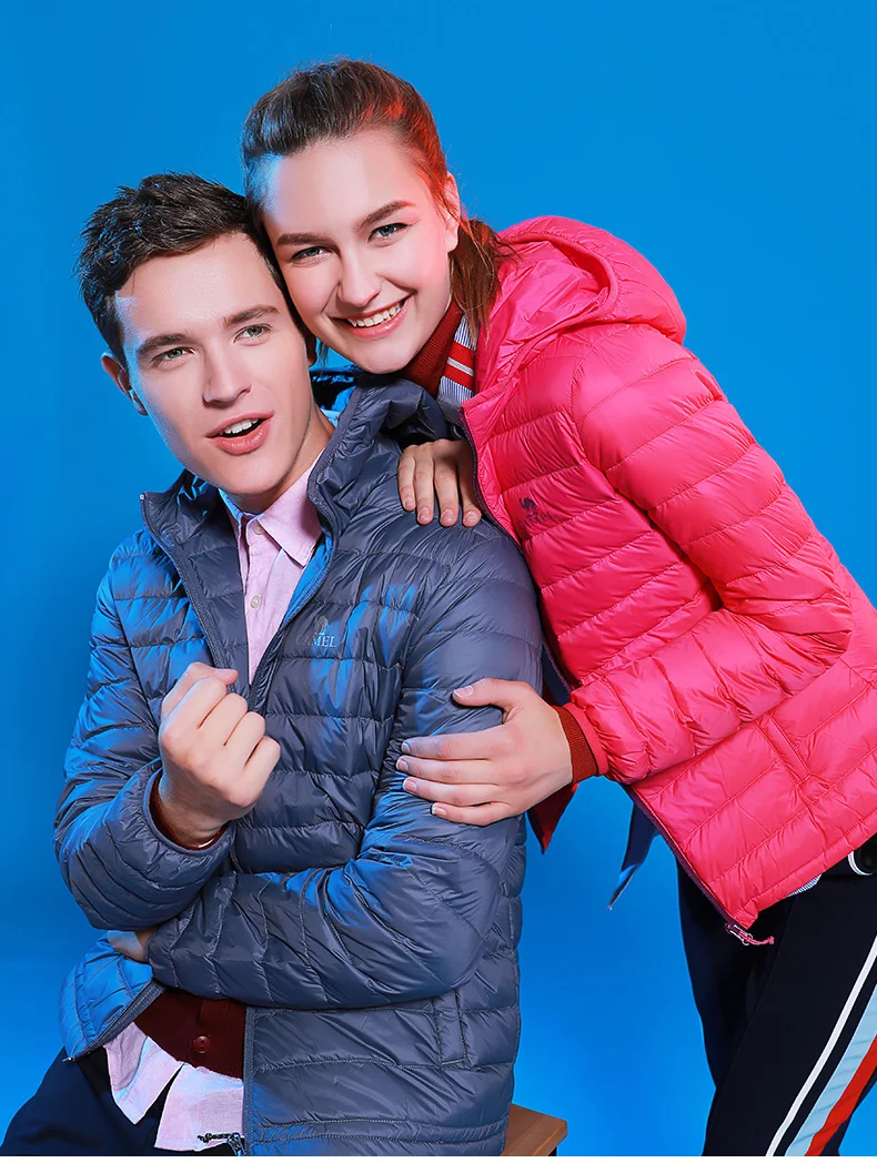 Короткая куртка на утином пуху белого цвета, пальто с гусиным пухом Northface с капюшоном для женщин и мужчин, ультра-светильник, теплая парка больших размеров