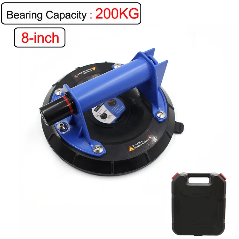 

8-inch Vacuum Suction Cup 200kg Heavy-duty Air Pump Suction Cup Lifter Hand Pump Lifter for Granite Tile Glass Manual Lifting