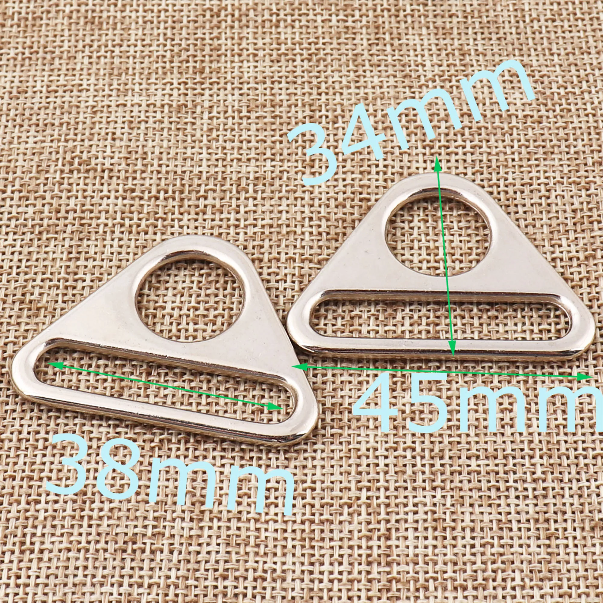 6 шт. серебряные треугольные кольца пряжки 1 5 дюйма|Пряжки и крючки| |