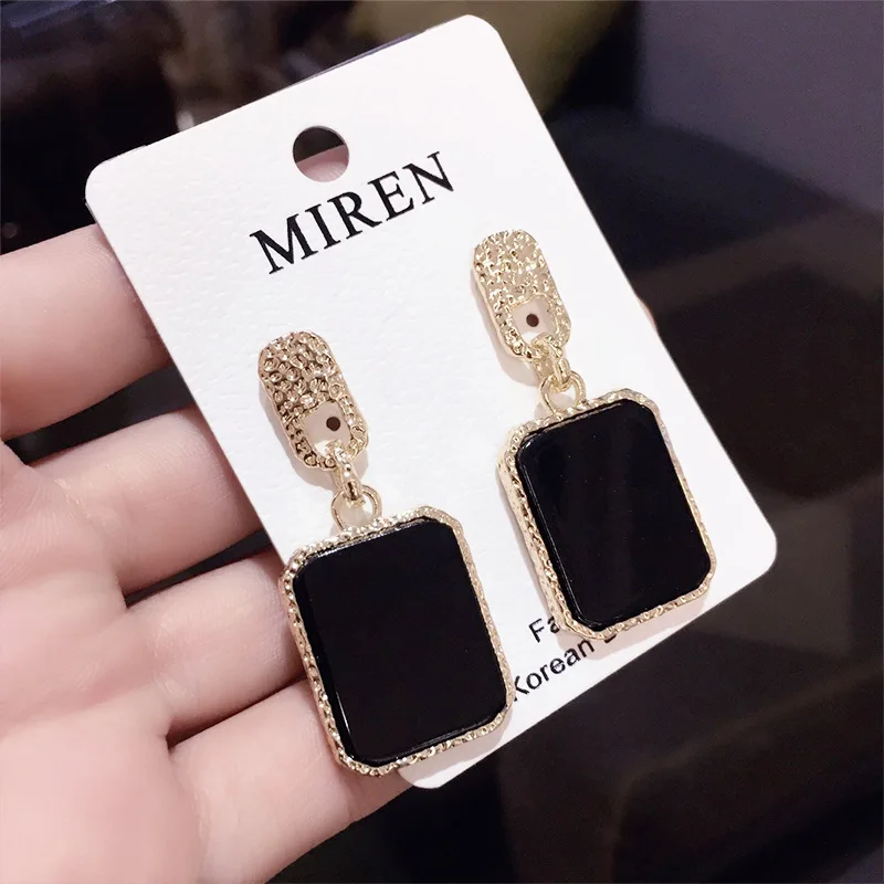 

Krasivaya Simple Rectangle Earrings For Women Fashion Jewelry Trendy Gift