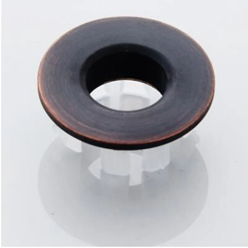 Bathroom Black / Gold Sink Round Hole Overflow Cover Basin Ceramic Pots Covers Kitchen Accessories | Обустройство дома