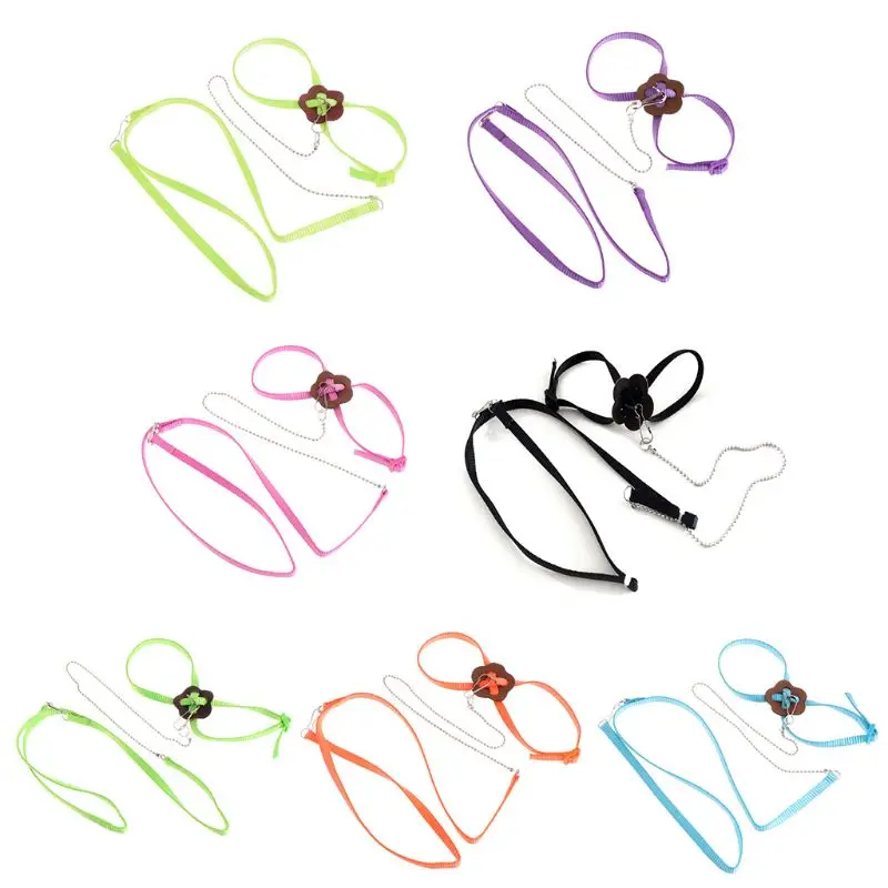 Pet Parrot Bird Harness Leash Outdoor Adjustable Training Rope Anti Flying Traction Strap Portable Soft Band | Дом и сад