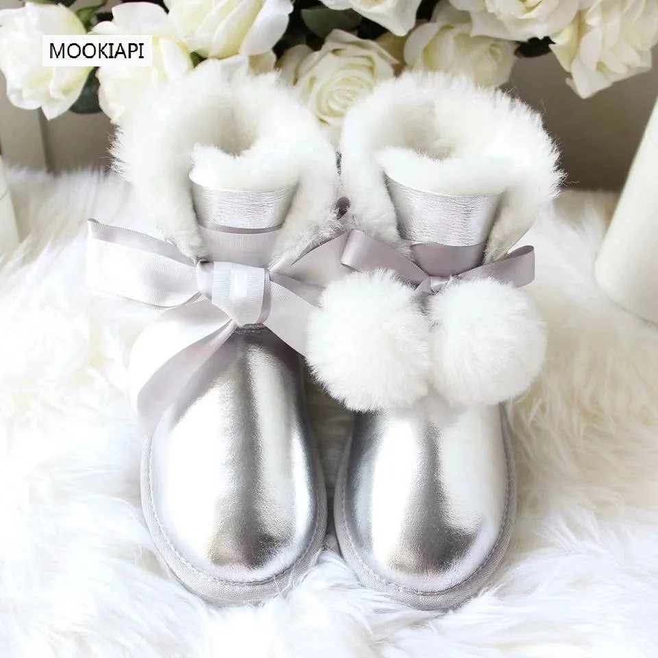 2019 г. Китайские брендовые зимние сапоги высокого качества Натуральная овечья