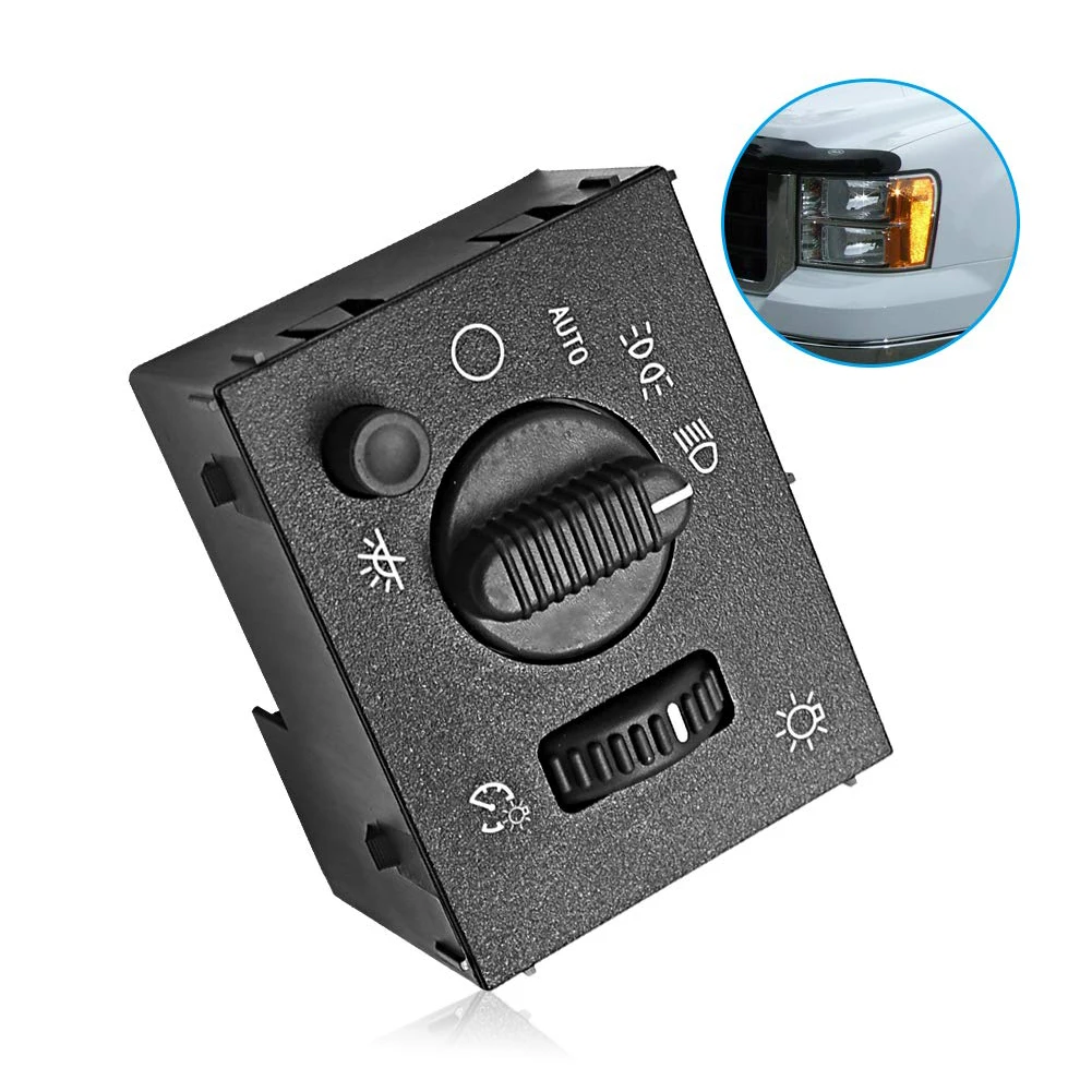 

Headlight Control Switch Fit For Chevy Silverado GMC Sierra Yukon D1595G 1S8489 19381535 Headlamp Dimmer Switch