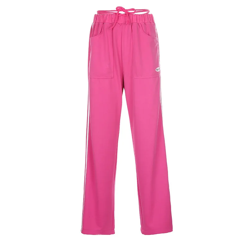 

woman pants 2020 autumn winter sweatpants vintage streetwear casual loose drawstring sweatpants bottoms pants trousers women