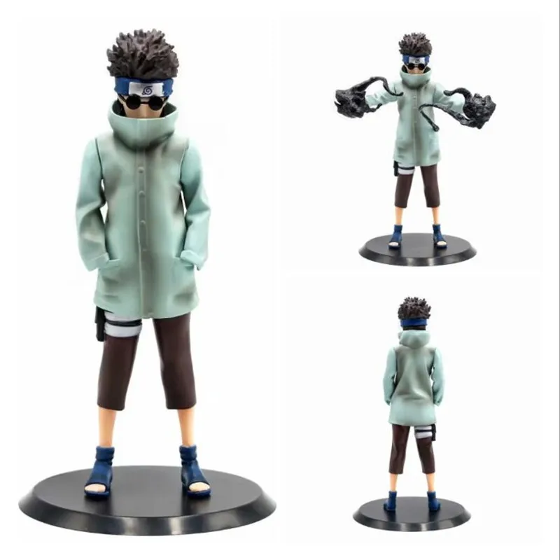 Аниме Наруто статуя Aburame Shino ПВХ фигурка 200 мм героя аниме Фигурка Коллекционная