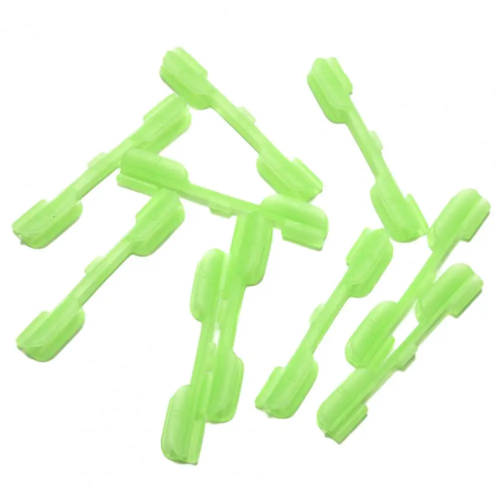 

10Pcs Luminous Effect Fishing Tackle Accessory Lure Light Stick Clip Card Holder Night Fishing Rod Tip Deck Accessories