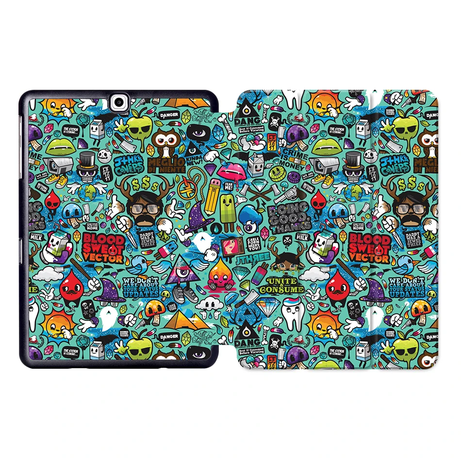 MTT защитный чехол для samsung Galaxy Tab S2, 9,7 дюймов, тонкий чехол из искусственной кожи с откидной крышкой и подставкой, чехол для планшета T810 T813 T815 T819 - Цвет: SS03