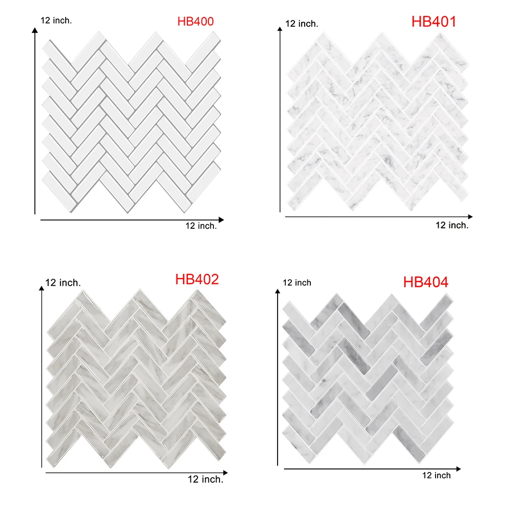 

12*12 Inch 3D Self Adhesive Hexagon Wall Tiles Upgrade Thicker Waterproof Heatproof Wallpaper Kitchen Bathroom Home Decor
