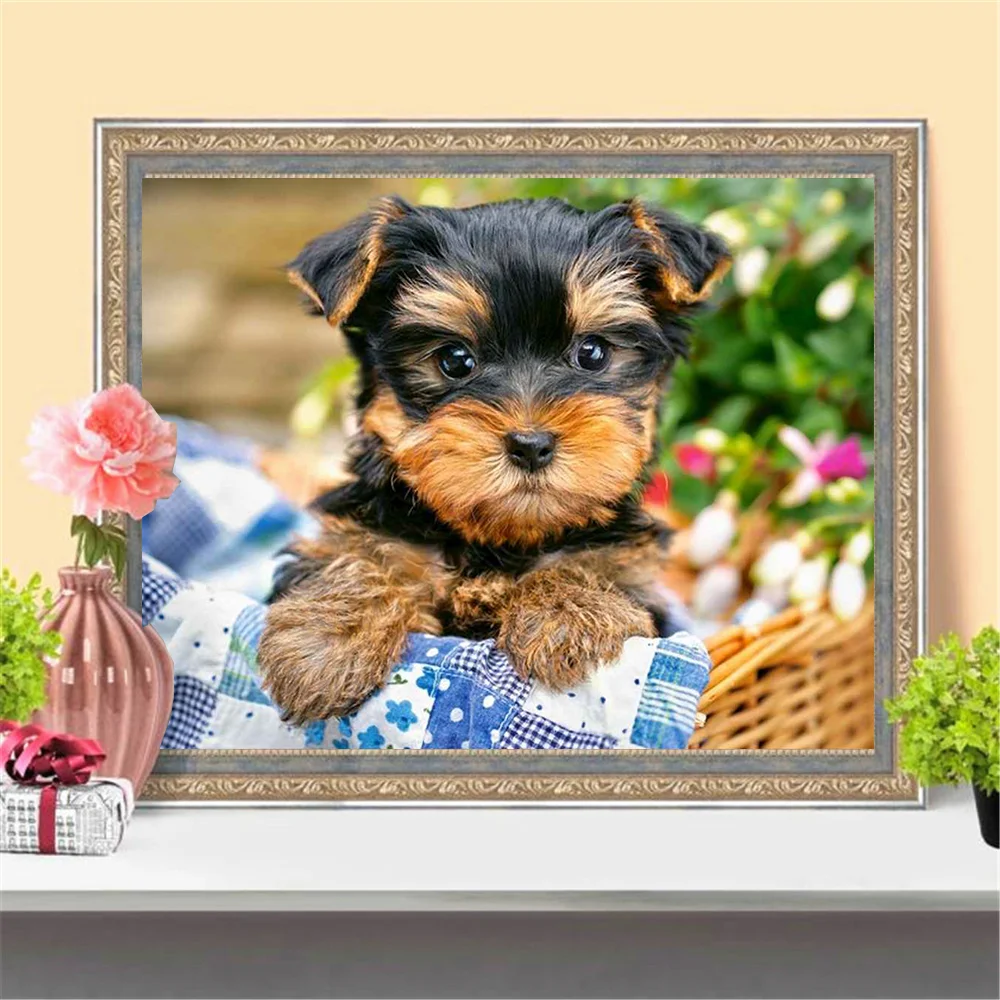 

5D Diamond Embroidery Dog Animal DIY Diamond Painting Cross Stitch Full Square Mosaic Picture Handcraft Home decoration BY180