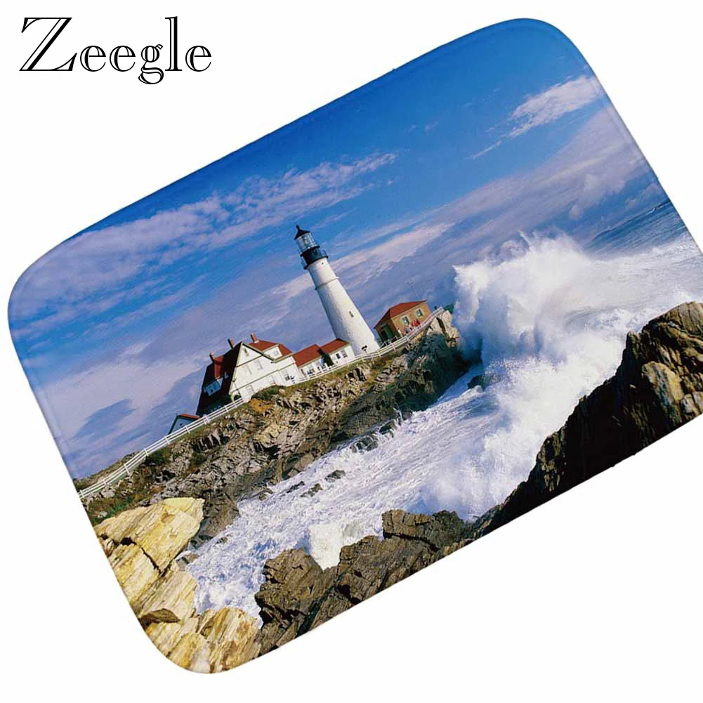 

Zeegle напольный коврик, фланелевый коврик для дома, коврик для спальни, нескользящий кухонный ковер, напольный коврик, впитывающий ковер для п...