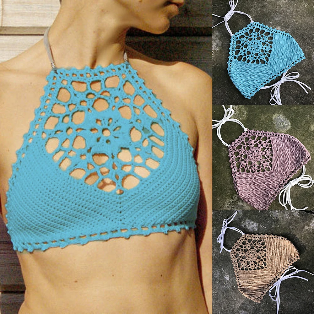 Купальник бикини с лямкой через шею сексуальный купальник женский новый