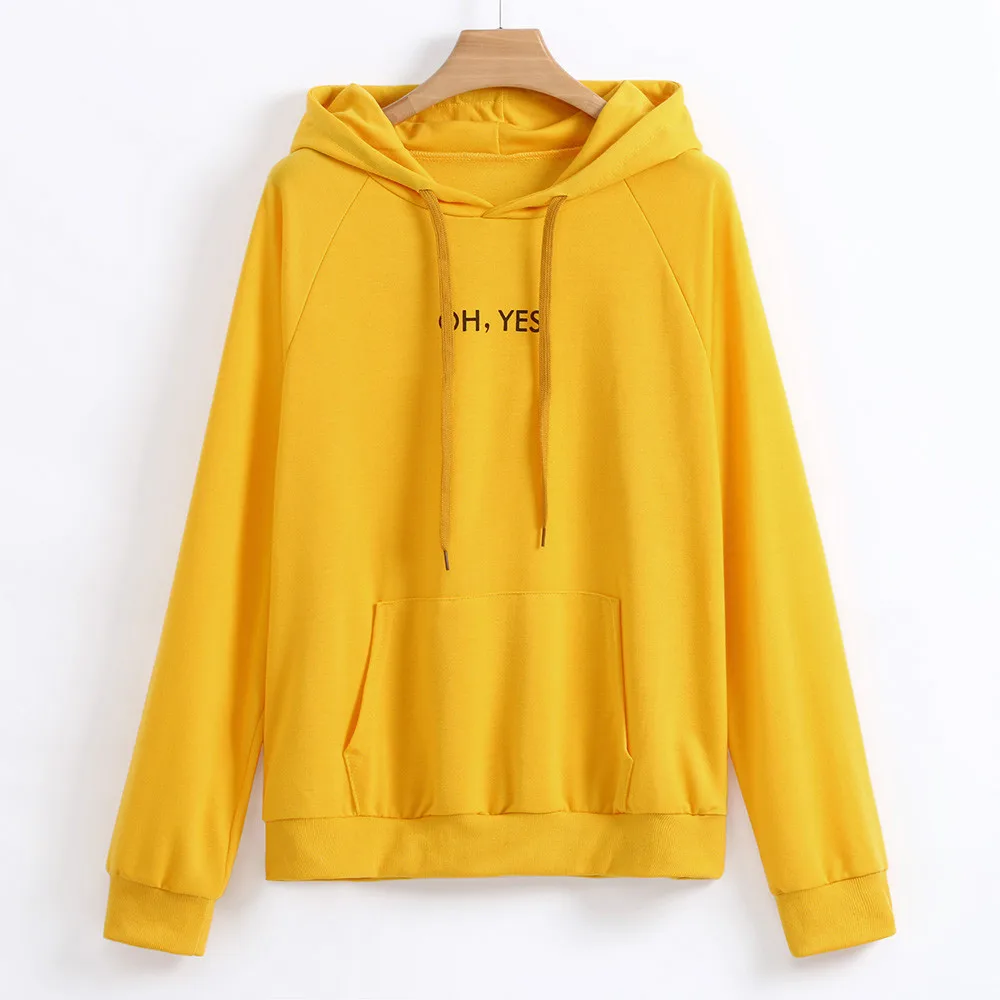 Женские однотонные хлопковые толстовки с принтом в стиле Харадзюку пуловер