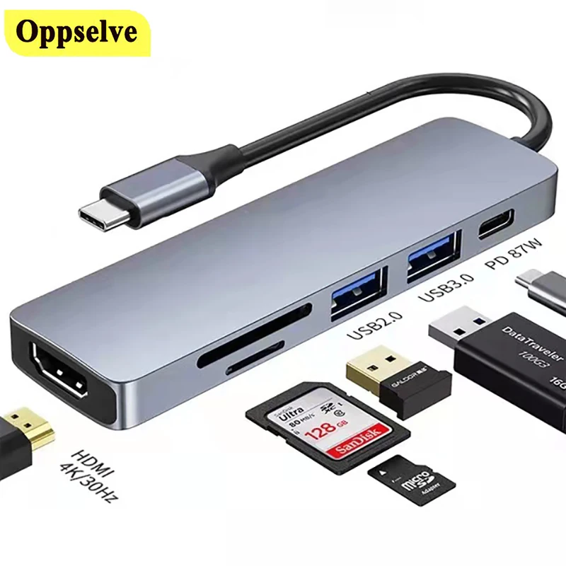 

USB 3.0 Type-C Hub To HDMI-совместимые док-адаптеры для MacBook Pro для PD TF SD Nintendo Switch USB-C Type C 3,0 сплиттер
