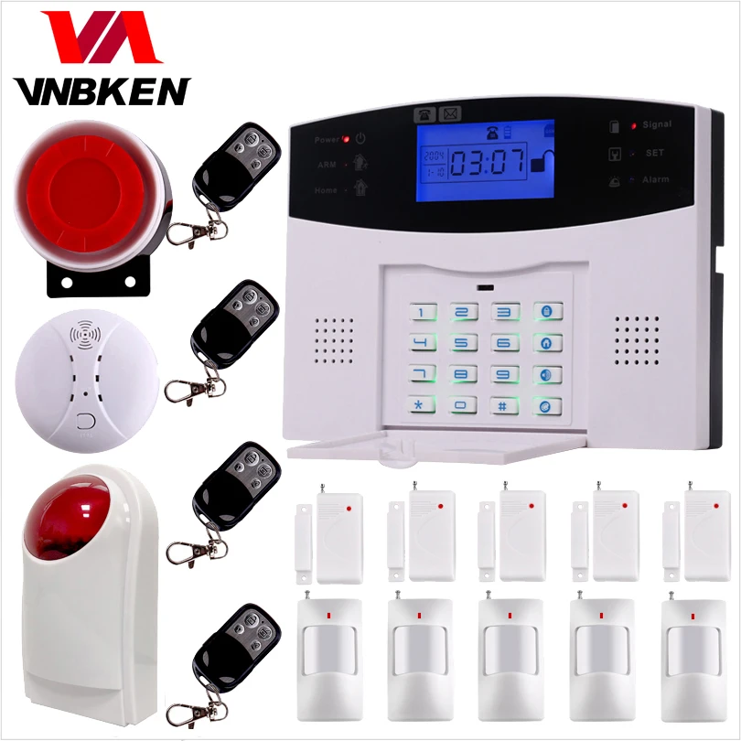 Беспроводной умный дом безопасности GSM сигнализация Интерком пульт