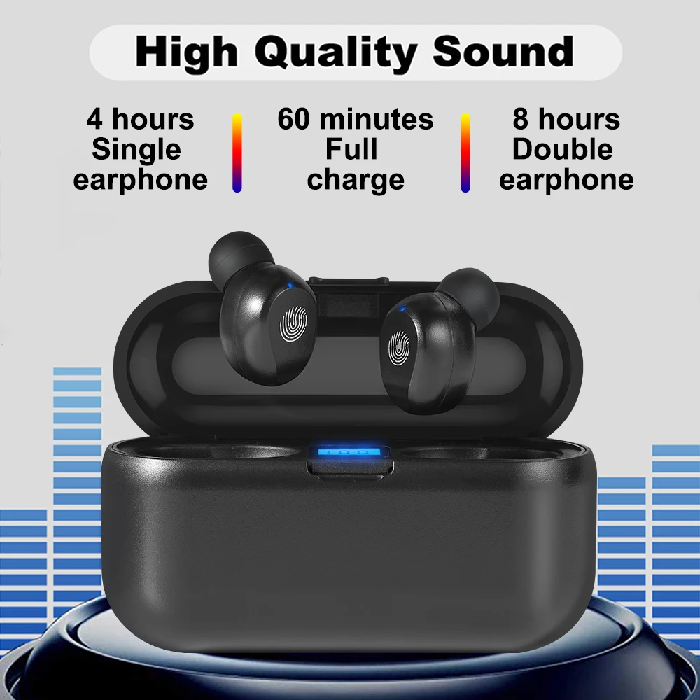 Беспроводная Bluetooth гарнитура 5 0 наушники 3D стерео мини Smart Touch TWS F9 вкладыши