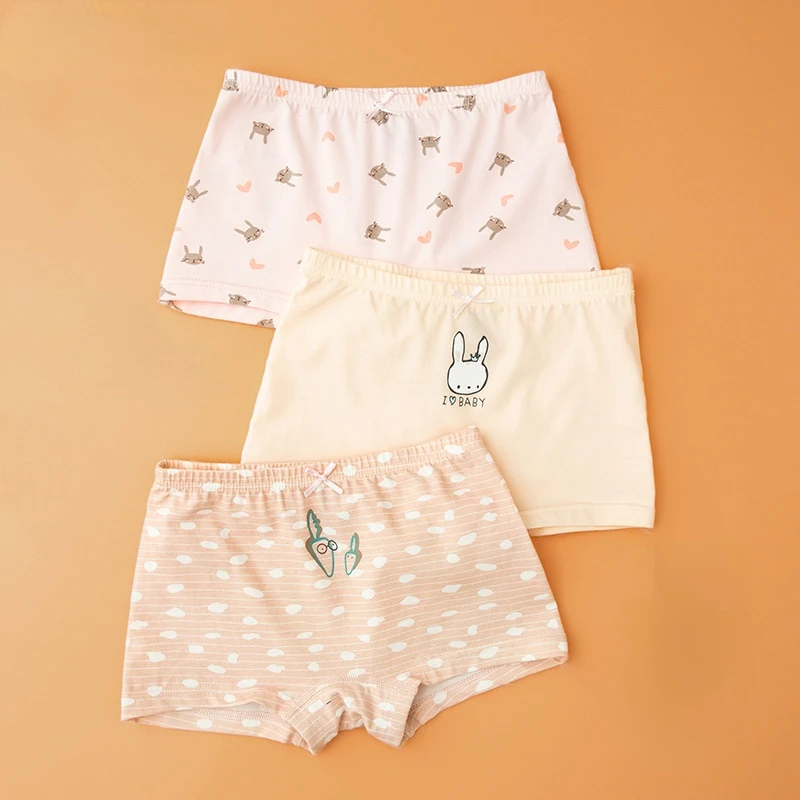 

3Pcs/Lot Panties For Girls Cartoon Baby Boxer Underpants Cotton Kids Underwear Panties Children Panty Sets 2-17Y Girl Underwear