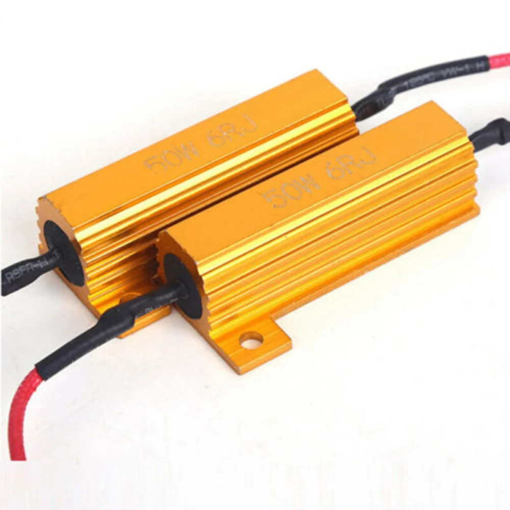 

4Pcs Load Resistors 50W Accessories Auto Car Lamp Parts Replacement Bulbs Anti-Flashing Decoders for turn signal runing bulb