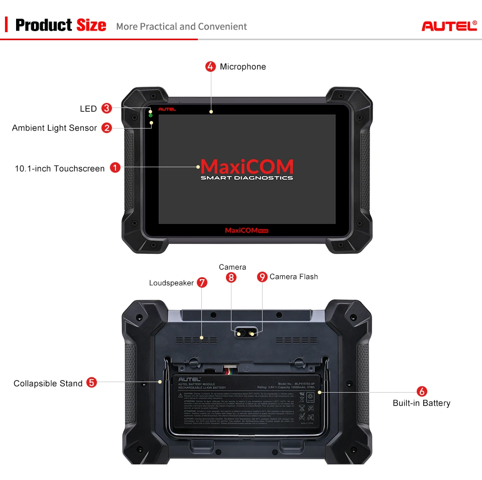Autel MaxiCOM MK908P диагностический инструмент автомобильный OBD OBD2 сканер ECU кодирование J2534 ECU программирование pk Maxisys Pro Elite автомобильные инструменты