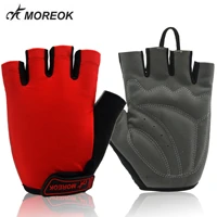 moreok men women cycling gloves half finger bike gloves shockproof breathable mtb road mountain bicycle bmx gym sport gloves