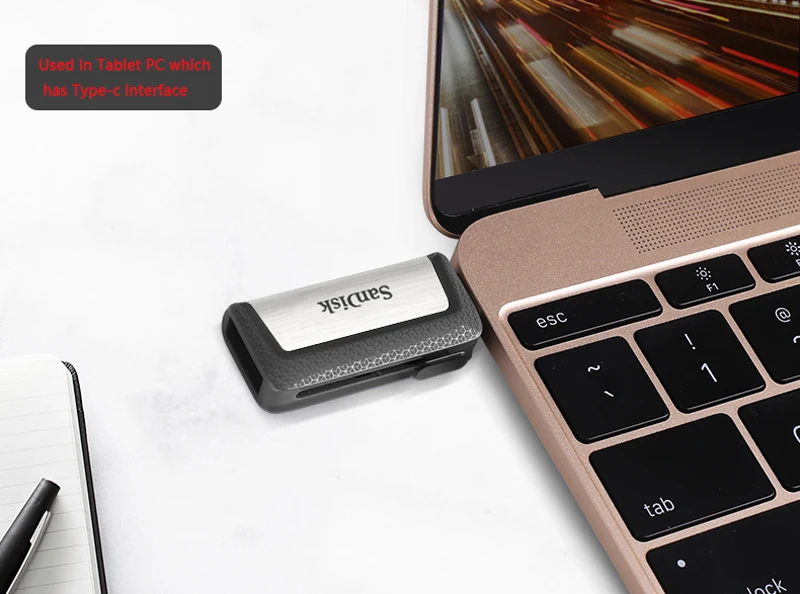 Sandisk 128 GB USB флэш-накопитель 64 GB Extreme Тип-C 256 GB Pen Drives 32 GB USB3.1 Flashdisk двойной OTG Memory Stick 150 МБ/с. SDDDC2